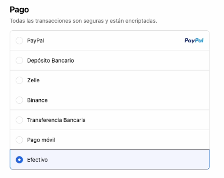 Como conseguir los detalles de nuestros metodos de pago